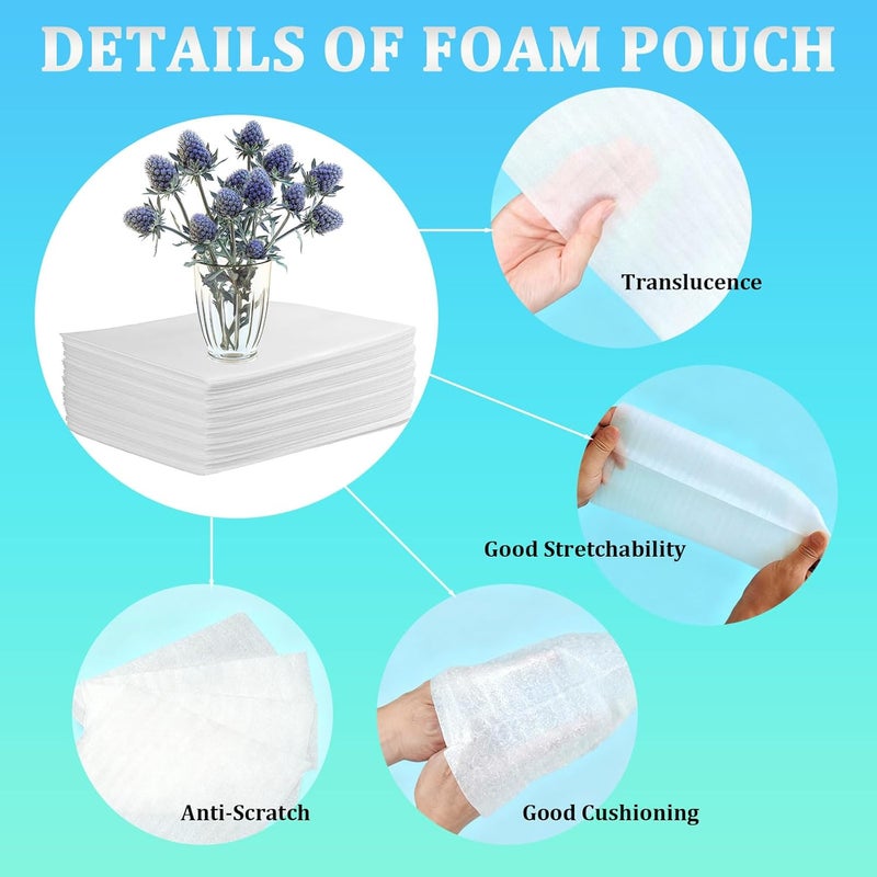 APOCHON 30Pack Large Foam Pouches 18x22 Inch, Cushion Foam Pouch for Fragile Items, Packing Supplies for Dishes, Books, Photo Frames and Canvas Artwork, Plate Packing Sleeves for Moving,Storage and Shipping - Image 5